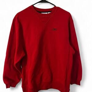 Red reebok sweatshirt loungewear sweater